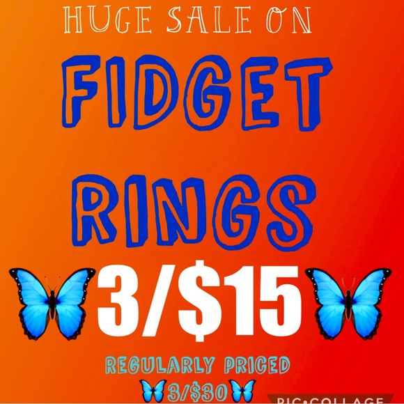 Bundle Sale + 40% off offer sale:3/$15 Fidget Rings, $5 off bundles, Buy 3 Get 1 - Picture 5 of 13